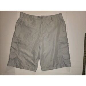 Airwalk Men Multi Pocket Cargo Shorts 36 Waist  gray lightweight